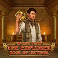 The Book of Legends Slot mit Entdecker und Buch auf VipLuck