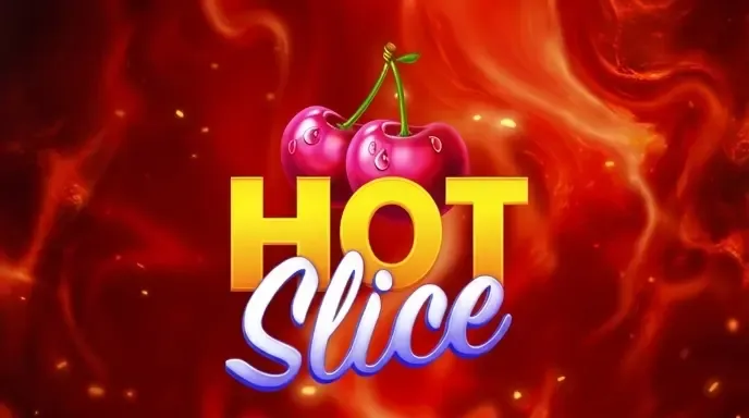 Hot Slice Slot mit Kirschen auf feurigem Hintergrund VipLuck
