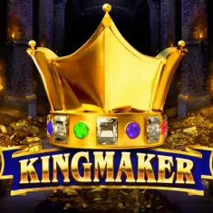 Goldene Krone und Edelsteine Kingmaker Slot auf VipLuck